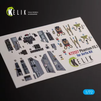   Kelik FG.1 Phantom - interior 3D decals for Airfix kit 3D matrica