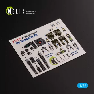   Kelik A-6E Intruder - interior 3D decals for Trumpeter kit 3D matrica