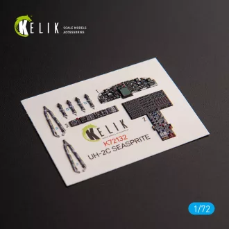   Kelik UH-2C SEASPRITE - interior 3D decals for Clear Prop kit 3D matrica