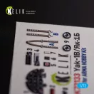 Kelik Yak-1B - interior 3D decals for Arma Hobby kit 3D matrica