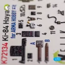 Kelik Ki-84 Hayate - interior 3D decals for Arma Hobby kit 3D matrica