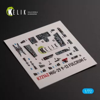   Kelik Mig-29 Fulcrum-C 9-13 interior 3D decals for GWH kit 3D matrica