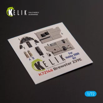   Kelik Brewster 239E - interior 3D decals for Hobby 2000/Hasegawa kit 3D matrica