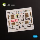 Kelik F-14B - interior 3D decals for GWH kit 3D matrica