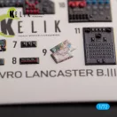 Kelik AVRO LANCASTER B.III - interior 3D decals for Airfix kit 3D matrica