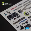 Kelik P-47M Thunderbolt- interior 3D decals for Revell kit 3D matrica