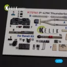 Kelik P-47M Thunderbolt- interior 3D decals for Revell kit 3D matrica