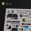 Kelik P-47M Thunderbolt- interior 3D decals for Revell kit 3D matrica