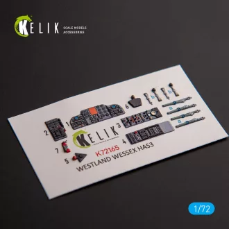   Kelik Westland Wessex HAS.3 - interior 3D decals for Italeri kit 3D matrica