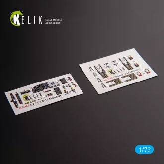   Kelik OV-1A/JOV-1A MOHAWK - interior 3D decals for ClearProp kit 3D matrica
