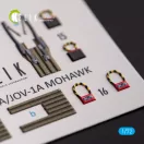 Kelik OV-1A/JOV-1A MOHAWK - interior 3D decals for ClearProp kit 3D matrica