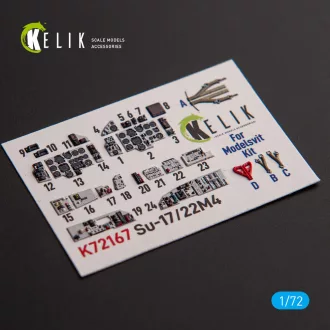   Kelik SU-17M4P/22M4 - interior 3D decals for ModelSvit kit 3D matrica