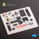 Kelik F-22A Raptor - interior 3D decals for Academy kit 3D matrica