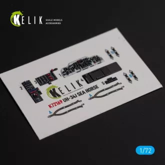   Kelik UH-34J SEA HORSE - interior 3D decals for Italeri kit 3D matrica