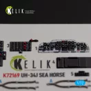 Kelik UH-34J SEA HORSE - interior 3D decals for Italeri kit 3D matrica