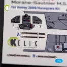 Kelik Morane-Saulnier M.S.406 - interior 3D decals for Hobby 2000/Hasegawa kit 3D matrica