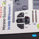Kelik Morane-Saulnier M.S.406 - interior 3D decals for Hobby 2000/Hasegawa kit 3D matrica