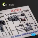 Kelik Dewoitine D.520 - interior 3D decals for Hobby 2000/Hasegawa kit 3D matrica