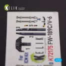 Kelik FW-189C/V-6 - interior 3D decals for ICM kit 3D matrica
