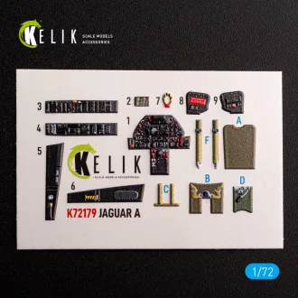   Kelik Jaguar A - interior 3D decals for HobbyBoss kit 3D matrica