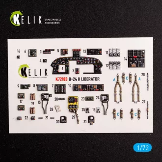   Kelik B-24H Liberator - interior 3D decals for Airfix kit 3D matrica