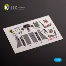 Kelik F-1 Support Fighter - interior 3D decals for Platz kit 3D matrica