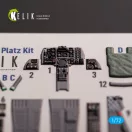 Kelik F-1 Support Fighter - interior 3D decals for Platz kit 3D matrica