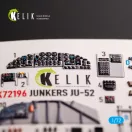 Kelik Ju-52 - interior 3D decals for Italeri kit 3D matrica