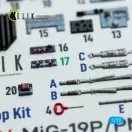 Kelik MiG-19P/PM - interior 3D decals for ClearProp kit 3D matrica