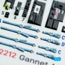 Kelik Gannet AS1/AS4 - interior 3D decals for Revell kit 3D matrica
