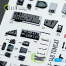 Kelik F-14B Tomcat - interior 3D decals for HobbyBoss kit 3D matrica