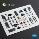 Kelik F-14D Super Tomcat - interior 3D decals for Academy kit 3D matrica