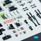 Kelik F-14D Super Tomcat - interior 3D decals for Academy kit 3D matrica
