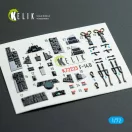 Kelik F-14B Tomcat - interior 3D decals for Academy kit 3D matrica