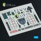 Kelik AV-8A Harrier (early) - interior 3D decals for Italeri kit 3D matrica