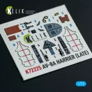 Kelik AV-8A Harrier (late) - interior 3D decals for Italeri kit 3D matrica
