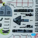 Kelik AV-8A Harrier (late) - interior 3D decals for Italeri kit 3D matrica