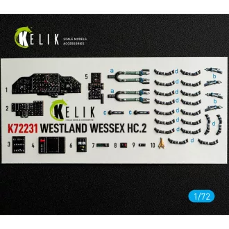   Kelik WESTLAND WESSEX HC.2 - interior 3D decals for AirFix kit 3D matrica