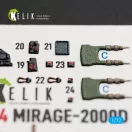 Kelik Mirage-2000D - interior 3D decals for Dream Model 3D matrica