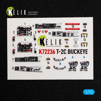   Kelik T-2C BUCKEYE - interior 3D decals for Wolfpack 3D matrica