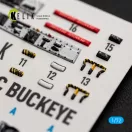 Kelik T-2C BUCKEYE - interior 3D decals for Wolfpack 3D matrica