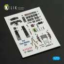 Kelik F-104J - interior 3D decals for Fine Molds kit 3D matrica