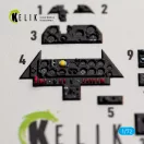 Kelik SB2C-5 - interior 3D decals for Academy / Special Hobby 3D matrica