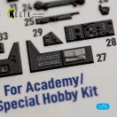 Kelik SB2C-5 - interior 3D decals for Academy / Special Hobby 3D matrica