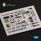 Kelik He-162 Spatz - interior 3D decals for Special Hobby 3D matrica
