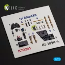 Kelik Bf-109K-4 - interior 3D decals for Eduard 3D matrica