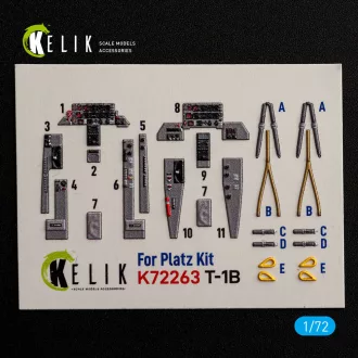 Kelik T-1B - interior 3D decals for Platz 3D matrica