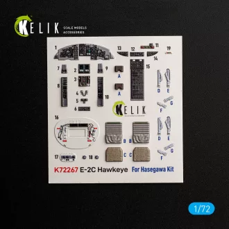   Kelik E-2C Hawkeye - interior 3D decals for Hasegawa 3D matrica