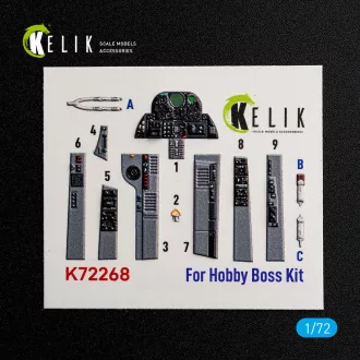   Kelik U-2C Dragon Lady - interior 3D decals for Hobby Boss 3D matrica