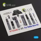 Kelik U-2C Dragon Lady - interior 3D decals for Hobby Boss 3D matrica